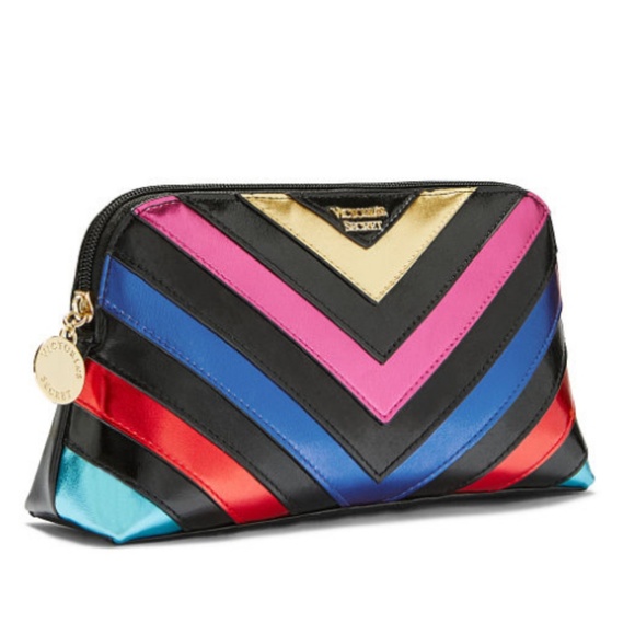 Victoria's Secret Handbags - $ALE❤️VS Runway Rainbow Chevron V-Quilt